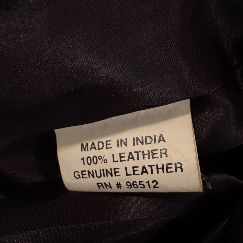 Vintage Saguaro West Black Leather Collared Zip Up Vest for Women Size Small - Picture 14 of 15